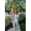 image:imageArachampCloz Womens Lightweight Wool Blend Short Sleeve Sweater Top Business CasualLight Blue5120