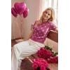 image:imageArachampCloz Womens Lightweight Wool Blend Short Sleeve Sweater Top Business CasualRose Heart