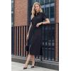 image:imageArachampCloz Womens Linen with Pockets Midi Summer Spring Shirt Dress 2026Navy