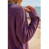 image:imageArachampCloz Womens Oversized Linen Blend Beach Vacation Cover Up Summer Casual Off Shoulder Tops 2026Blue Stripe