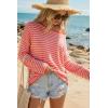 image:imageArachampCloz Womens Oversized Linen Blend Beach Vacation Cover Up Summer Casual Off Shoulder Tops 2026Coral Pink