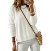 image:imageArachampCloz Womens 100 Cotton Sweaters Spring Summer Casual Relaxed Fit Cozy Sweatshirt Tops 2026Beige