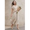 image:imageArachampCloz Womens Wool Blend Oversized Lightweight Cardigan Short Sleeve Summer Casual Sweaters TopsOffwhite