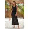 image:imageArachampCloz Womens 100 Cotton Crochet Fringe Boho Summer Sweater Vest Beach Cover UpsBlack