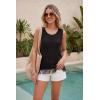 image:imageArachampCloz Womens 100 Cotton Crochet Fringe Boho Summer Sweater Vest Beach Cover UpsBlack
