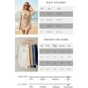 image:imageArachampCloz Womens 100 Cotton Oversized Swimsuit Cover Up Off Shoulder Boat Neck Breathable Beach Crochet Summer 2026Apricot