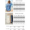 image:imageArachampCloz Womens 100 Cotton Oversized Swimsuit Cover Up Off Shoulder Boat Neck Breathable Beach Crochet Summer 2026Blue