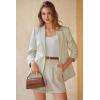 image:imageArachampCloz Womens Linen Blend Notched Lapel Open Front Blazers Work Business Casual Outfits 2026Beige