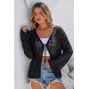 image:imageArachampCloz Womens Linen Blend Summer Crochet Cardigans Lightweight Boho Cover Up Lacey Kint Beach Resort Wear Trendy 2026Black