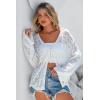image:imageArachampCloz Womens Linen Blend Summer Crochet Cardigans Lightweight Boho Cover Up Lacey Kint Beach Resort Wear Trendy 2026White
