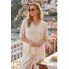 image:imageArachampCloz Womens Wool Blend Elbow Sleeve Summer Oversized Casual SweaterApricot