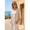 image:imageArachampCloz Womens Wool Blend Elbow Sleeve Summer Oversized Casual SweaterApricot