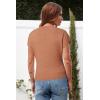image:imageArachampCloz Womens Ruched Summer Tops Mock Neck Cap Sleeve Slim Fit Blouses 2026Ncamel