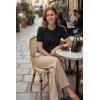image:imageArachampCloz Womens 100 Cotton Short Sleeve Cropped Cardigan Lightweight Button Up Work Tops Summer 2026Black