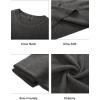 image:imageArachampCloz Mens Wool Blend Loose Fit Sweater Ultra Soft 2025 Spring Bottoming Crewneck Fashion PulloverDark Gray