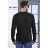 image:imageArachampCloz Mens Wool Blend Loose Fit Sweater Ultra Soft 2025 Spring Bottoming Crewneck Fashion PulloverLblack