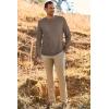 image:imageArachampCloz Mens Wool Blend Loose Fit Sweater Ultra Soft 2025 Spring Bottoming Crewneck Fashion PulloverLcoffee