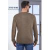 image:imageArachampCloz Mens Wool Blend Loose Fit Sweater Ultra Soft 2025 Spring Bottoming Crewneck Fashion PulloverLcoffee