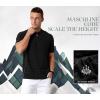 image:imageArachampCloz Mens Zipper Polo 3D Texture Shirts 2025 Spring Summer Fashion Knit Golf Tops Short Sleeve Dress ClothesBlack