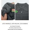 image:imageArachampCloz Mens Zipper Polo 3D Texture Shirts 2025 Spring Summer Fashion Knit Golf Tops Short Sleeve Dress ClothesDark Grey