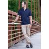 image:imageArachampCloz Mens Zipper Polo 3D Texture Shirts 2025 Spring Summer Fashion Knit Golf Tops Short Sleeve Dress ClothesNavy Blue