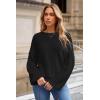 image:imageArachampCloz Women Wool Bend Soft Warm Fuzzy Loose Fit Fall Sweater 2025Balck