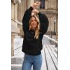 image:imageArachampCloz Women Wool Bend Soft Warm Fuzzy Loose Fit Fall Sweater 2025Balck