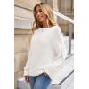 image:imageArachampCloz Women Wool Bend Soft Warm Fuzzy Loose Fit Fall Sweater 2025White