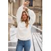 image:imageArachampCloz Women Wool Bend Soft Warm Fuzzy Loose Fit Fall Sweater 2025White