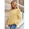 image:imageArachampCloz Women Wool Bend Soft Warm Fuzzy Loose Fit Fall Sweater 2025Yellow