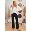 image:imageArachampCloz Womens 2025 Spring Sweater Pants Straight Leg Elastic High Waisted Business Casual Lounge Winter Knit SweatpantsBlack