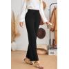 image:imageArachampCloz Womens 2025 Spring Sweater Pants Straight Leg Elastic High Waisted Business Casual Lounge Winter Knit SweatpantsBlack