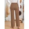 image:imageArachampCloz Womens 2025 Spring Sweater Pants Straight Leg Elastic High Waisted Business Casual Lounge Winter Knit SweatpantsKhaki