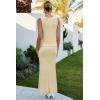 image:imageArachampCloz Womens Lightweight 2 Piece Sets Summer Vacation Button Top and Maxi Skirt 2026 OutfitsApricot