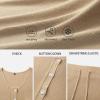 image:imageArachampCloz Womens Lightweight 2 Piece Sets Summer Vacation Button Top and Maxi Skirt 2026 OutfitsKhaki