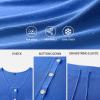 image:imageArachampCloz Womens Lightweight 2 Piece Sets Summer Vacation Button Top and Maxi Skirt 2026 OutfitsRoyal Blue