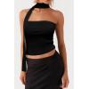 image:imageArachampCloz Womens Non See Through 2in1 Y2K Non Slip Fall Scarf Tube Top 2026Black