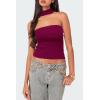 image:imageArachampCloz Womens Non See Through 2in1 Y2K Non Slip Fall Scarf Tube Top 2026Burgundy Red