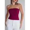image:imageArachampCloz Womens Non See Through 2in1 Y2K Non Slip Fall Scarf Tube Top 2026Burgundy Red