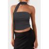 image:imageArachampCloz Womens Non See Through 2in1 Y2K Non Slip Fall Scarf Tube Top 2026Dark Grey