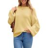 image:imageArachampCloz Women Wool Bend Soft Warm Fuzzy Loose Fit Fall Sweater 2025Yellow