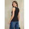image:imageArachampCloz Womens Lightweight Lyocell Blend Wrap V Neck Sweater Vest Dressy Casual Knit Tops 2026Black