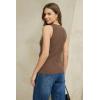 image:imageArachampCloz Womens Lightweight Lyocell Blend Wrap V Neck Sweater Vest Dressy Casual Knit Tops 2026Coffee
