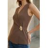 image:imageArachampCloz Womens Lightweight Lyocell Blend Wrap V Neck Sweater Vest Dressy Casual Knit Tops 2026Coffee