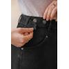 image:imageArachampCloz Womens Cotton Blend Stretch Adjustable Waist Denim Skirts with Pockets 2026Black