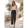 image:imageArachampCloz Womens Cotton Blend Stretch Adjustable Waist Denim Skirts with Pockets 2026Black