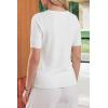 image:imageArachampCloz Womens Lightweight Short Sleeve Business Casual Cropped Cardigan TopsOffwhite