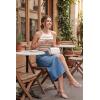 image:imageArachampCloz Womens Lyocell Blend Slim Fit Striped Casual Halter Tank Tops Summer 2026Striped White Burgundy