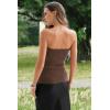 image:imageArachampCloz Womens Lyocell Blend Strapless Tube Top NonSlip Summer Going Out Tops 2026Coffee