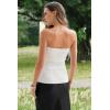 image:imageArachampCloz Womens Lyocell Blend Strapless Tube Top NonSlip Summer Going Out Tops 2026White